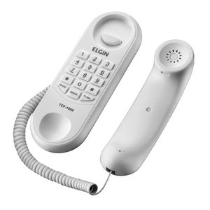 Telefone Gôndola Tcf 1000 Branco Compatível Com Centrais Públicas E Pabx - Função Flash E Redial