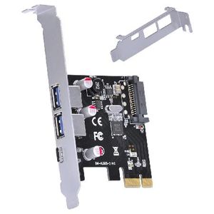 Placa Usb Com 2 Usb 3.0 + Usb Tipo C / Type C 3.1 Pci Express Pci-E X1 Com Low Profile - P2u30c31-Lp