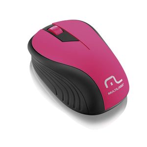 Mouse USB S/ Fio Multilaser MO214 2.4 GHZ 1200 DPI Preto/Rosa