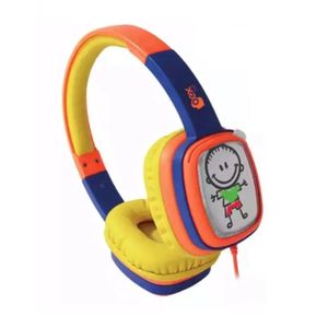 Fone de Ouvido Headphone Cartoon OEX HP302 Amarelo e Azul