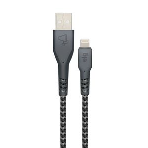 Cabo USB Lightning p/ iPhone ELG L810BL 1M Nylon Balístico Ultraresistente