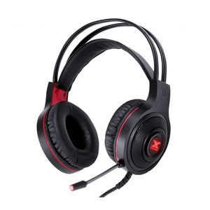 Fone de Ouvido Headset Gamer GH300 VX Gaming Lugh Led Vermelho USB c/ Microfone