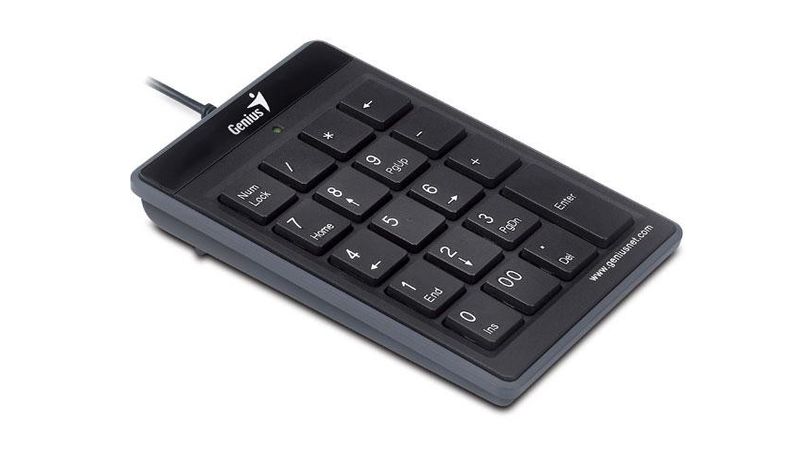 Teclado Numérico Usb Sem Fio 2.4ghz Numpad Numérico Número 1