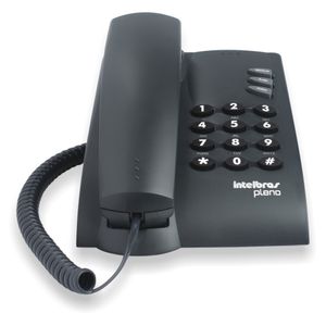 Telefone com Fio Intelbras Pleno 4080051  Preto