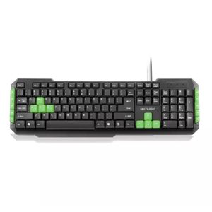 Teclado Multimidia Gamer Teclas Verdes Usb Tc201