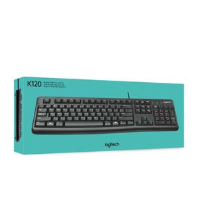 Teclado Logitech K120 USB Preto 920-004423