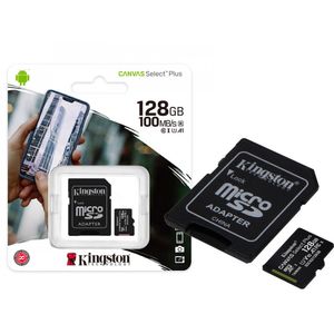 Cartão de Memória 128GB Classe 10 Kingston SDCG3/128GB Micro SD 4K Canvas Go Plus