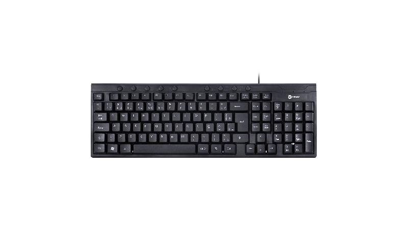 Teclado Multimidia Usb Slim Dynamic 116 Teclas Abnt2 Resistente À Água 1.8M  Pt - Dt130 - Mservice